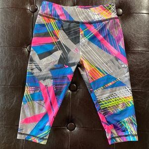 New Adidas Girls Abstract Colorful Leggings